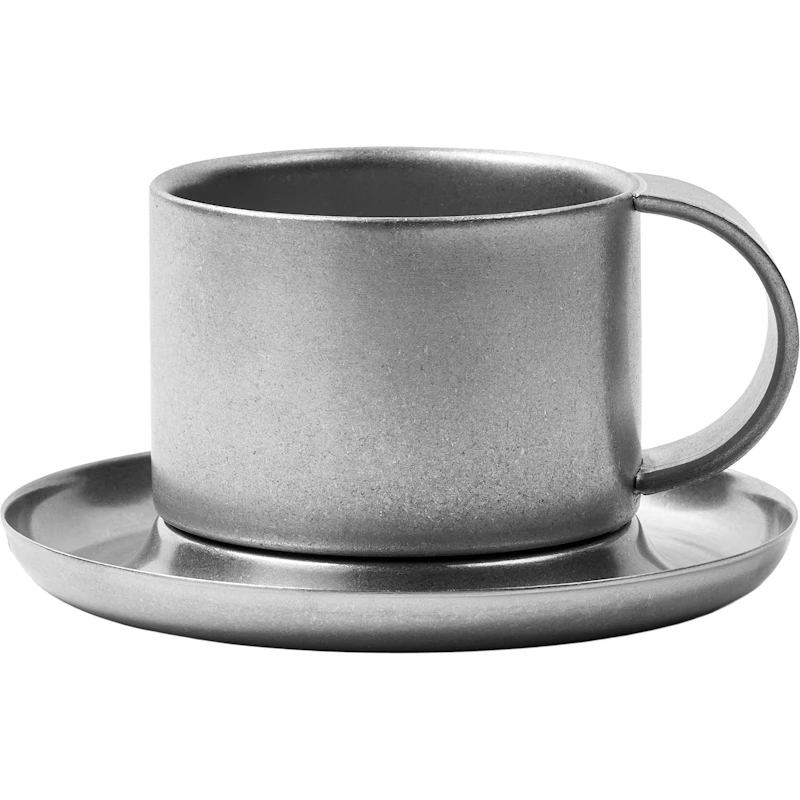 Arlo 03 Kaffeetasse, Stonewashed Silber