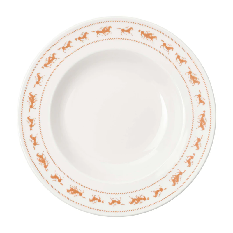 Saloon Tiefer Teller 23 cm 2-er Set, Weiß