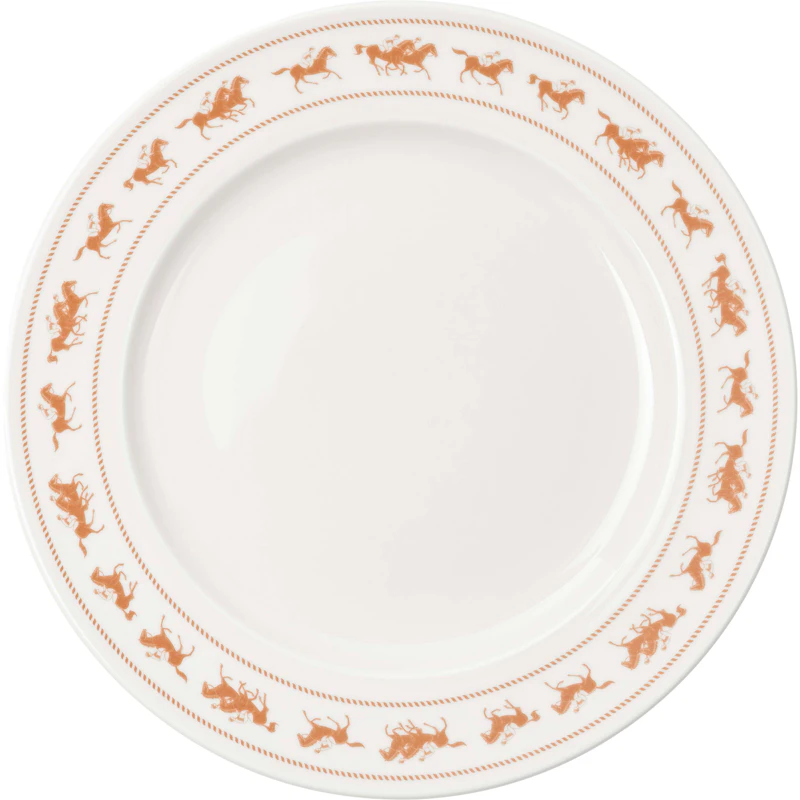 Saloon Teller 27 cm 2-er Set, Weiß