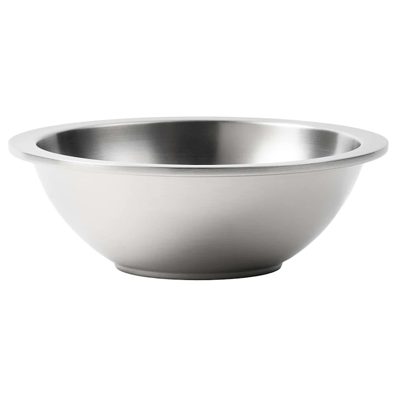 Steel Schüssel 02, Gebürstetes Silber