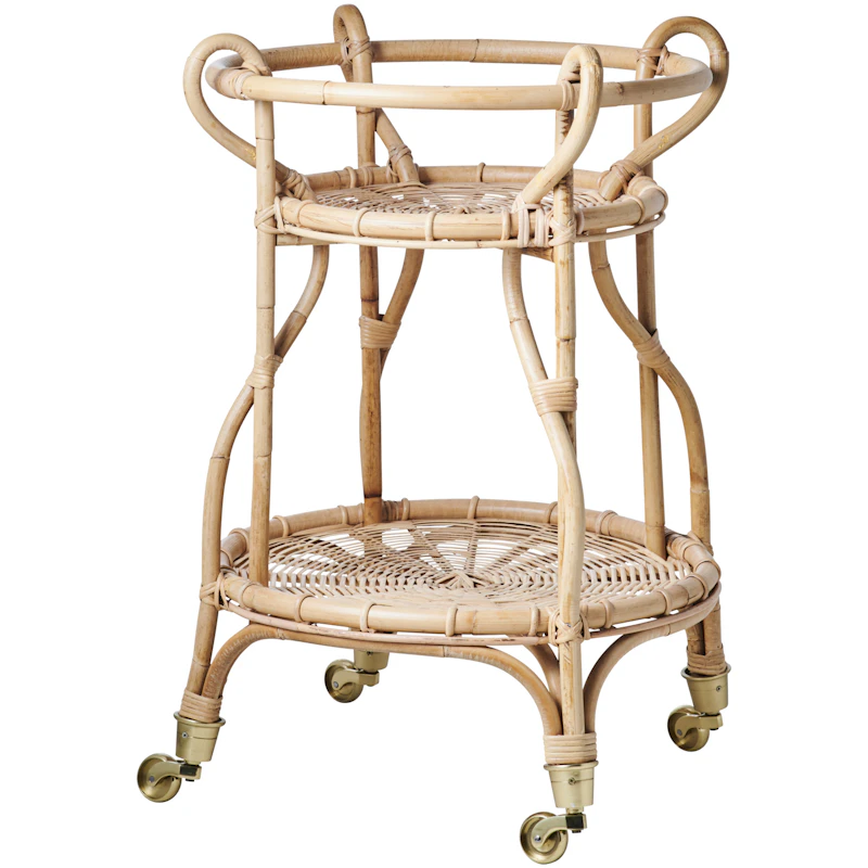 Fratellino Servierwagen Rattan, Natur
