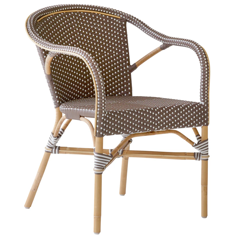 Madeleine Kaffeehausstuhl Mit Armlehne, Taupe