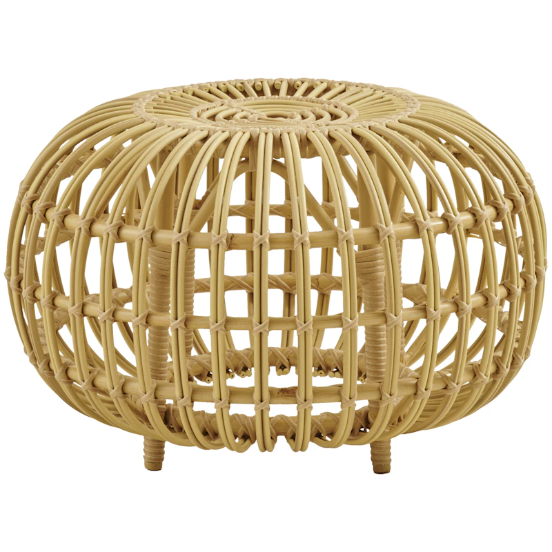 Ottoman Fußhocker Outdoor Natur, Ø55