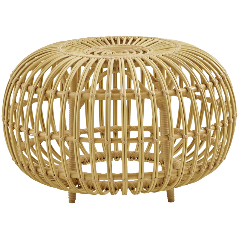 Ottoman Fußhocker Outdoor Natur, Ø65 cm