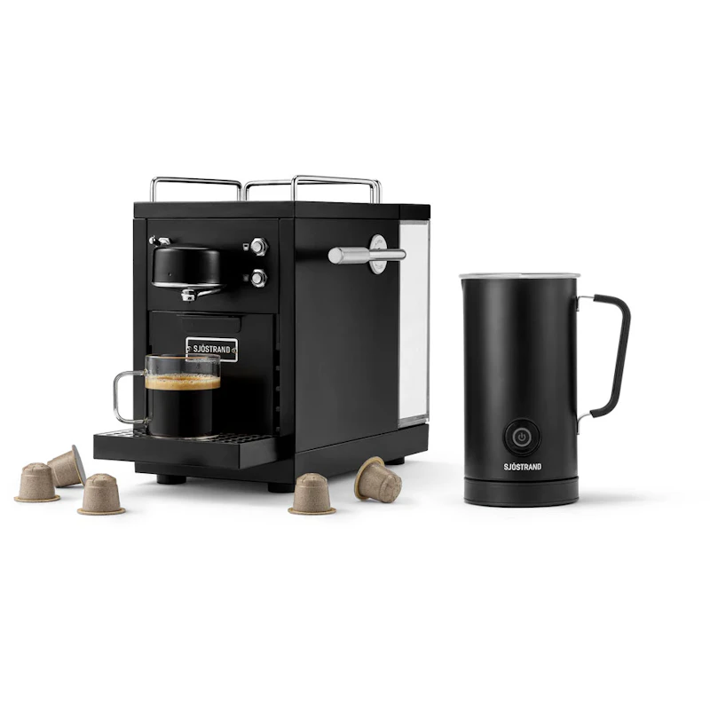 Original 2.0 Kapselmaschine & Milchaufschäumer, Schwarz