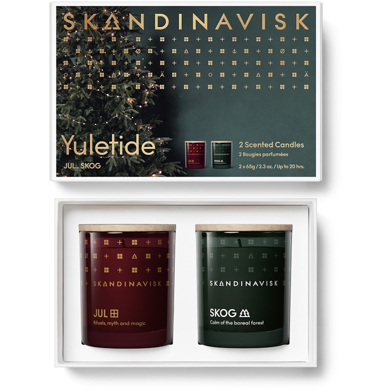 Yuletide Duftkerzen-Set, 2 x 65 g