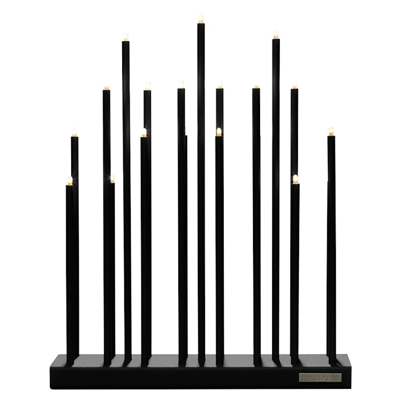 Elflugan Grande Adventskerzenhalter, Schwarz