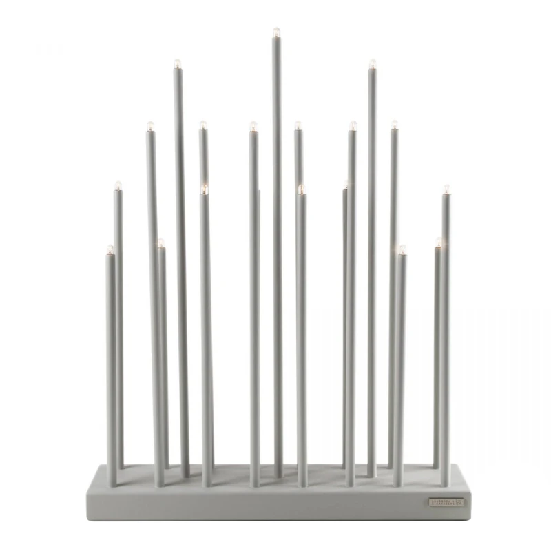 Elflugan Grande Adventskerzenhalter, Hellgrau