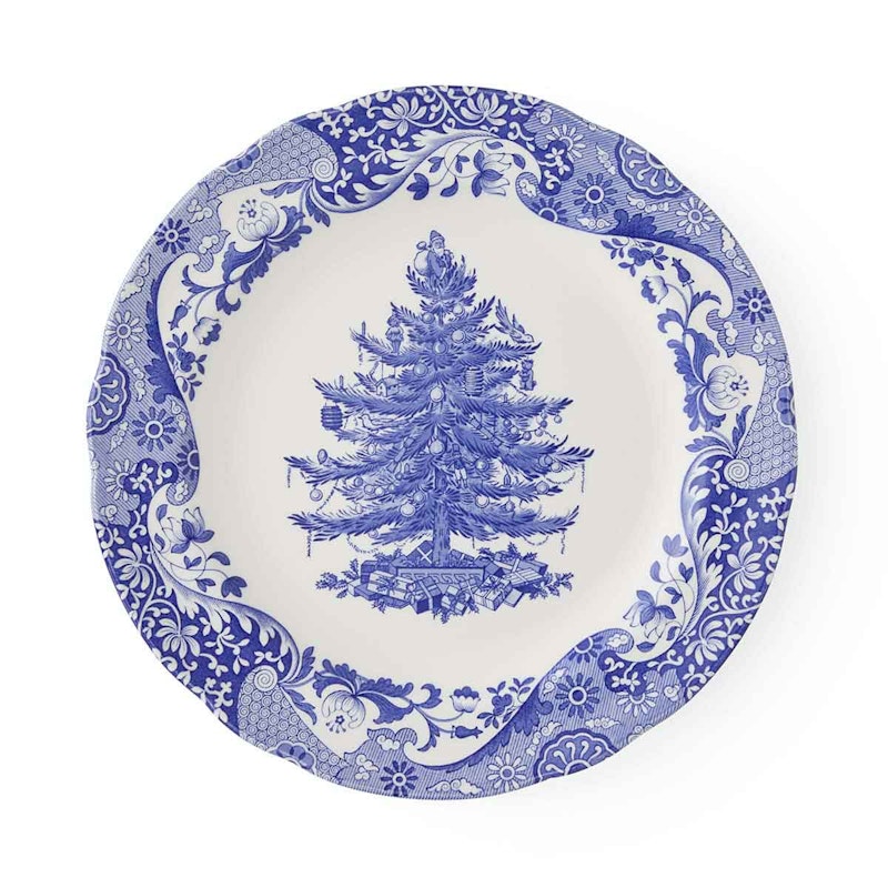 Blue Italian Christmas Speiseteller 27 cm, Blau