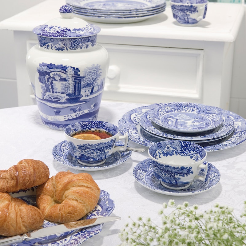 Geschirr Spode Porzellan Blue Italian Teller 270 Mm Von Spode