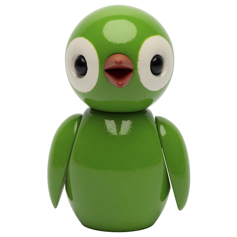 Grateful Spring Bird Holzfigur 6,5 cm, Grün