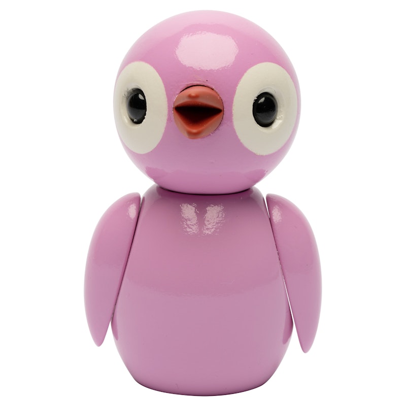 Grateful Spring Bird Holzfigur 6,5 cm, Rosa