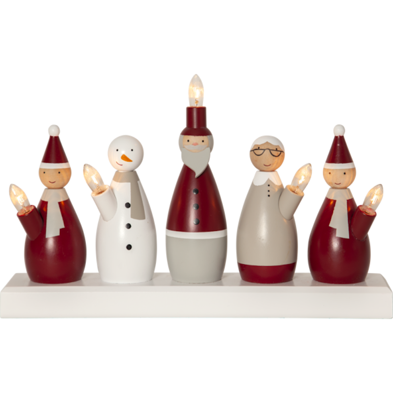 Santa family Kerzenhalter