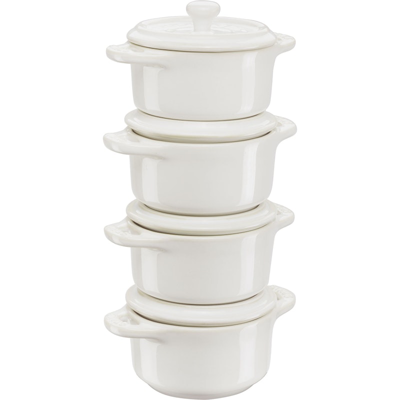 Topfset Mini Ø10 4-er Set, Ivory White