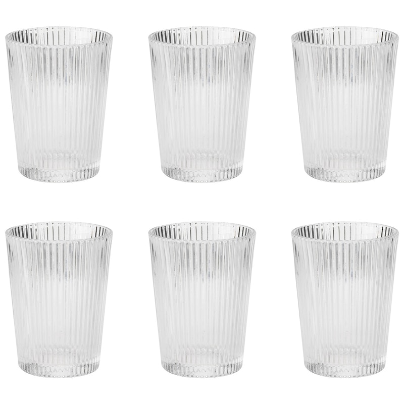 Pilastro Glas 6-er Set, Transparent