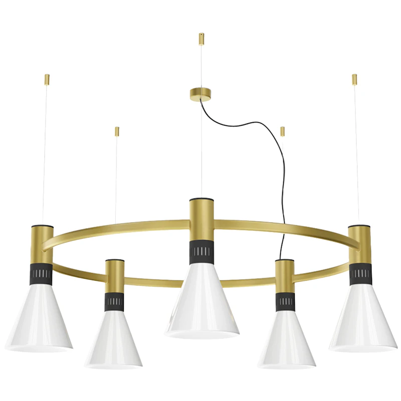 Cono Hängelampe Ø120, Satin Gold