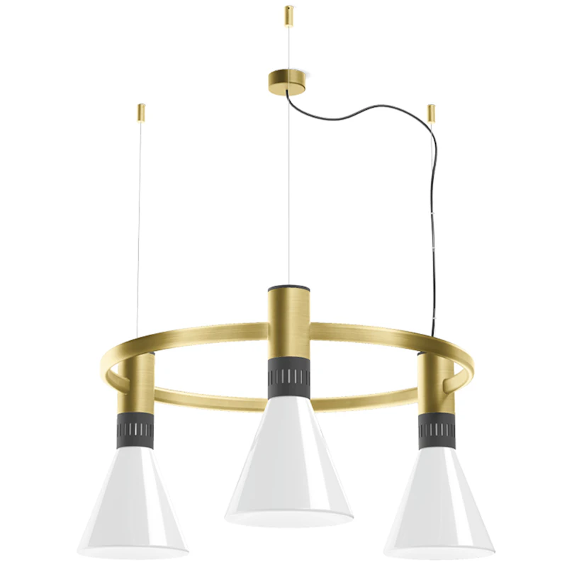 Cono Hängelampe Ø78, Satin Gold