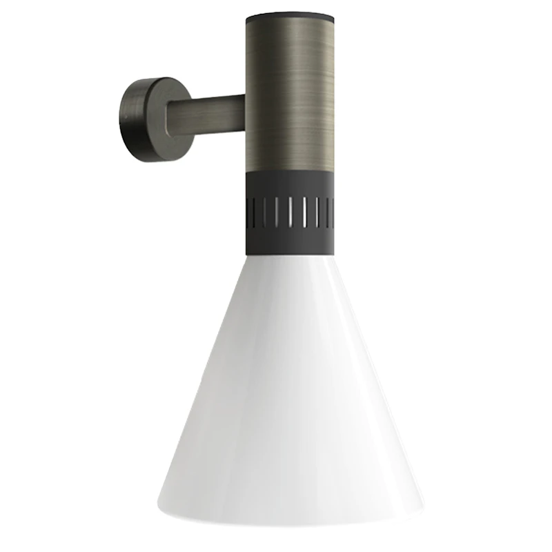 Cono Wandleuchte Ø25, Satin Black Nickel