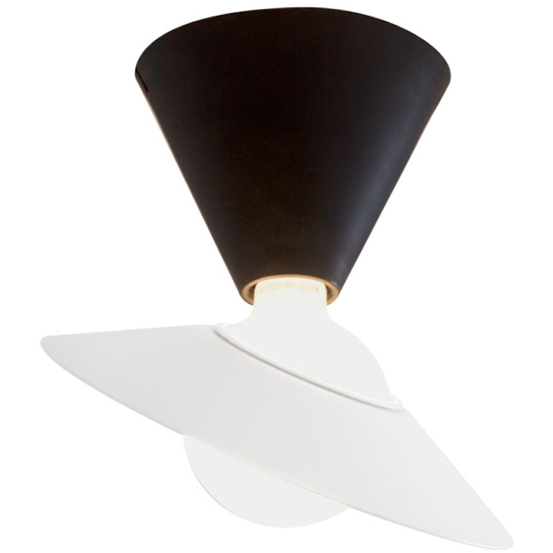 Fante Wand- Und Deckenlampe, Schwarz
