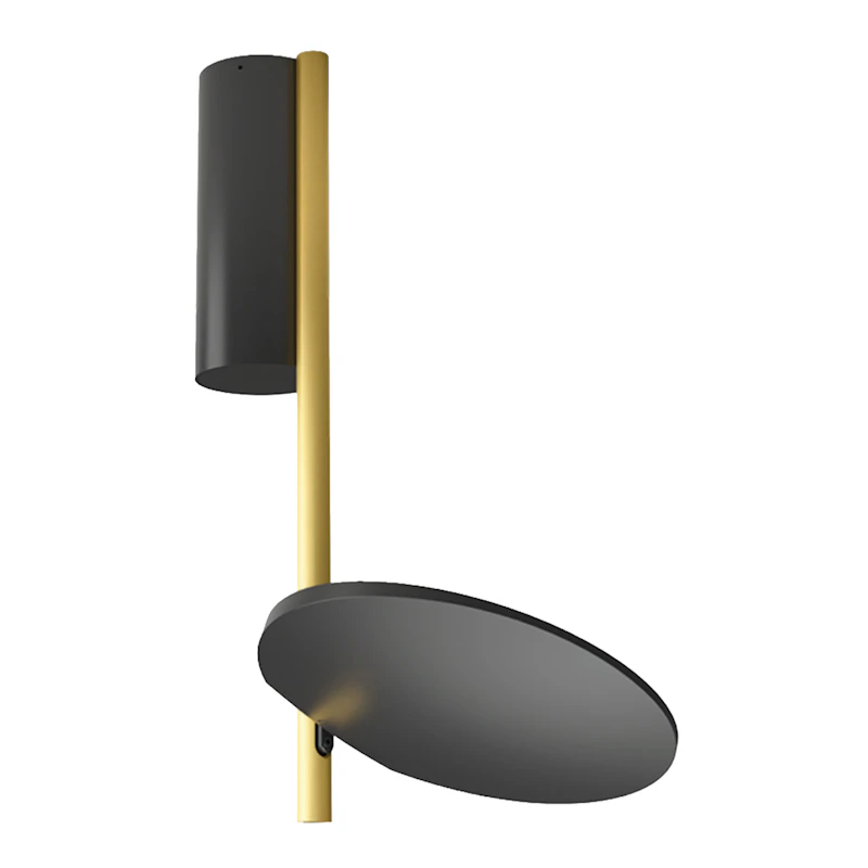 Kimia Deckenlampe, Schwarz / Satin Gold