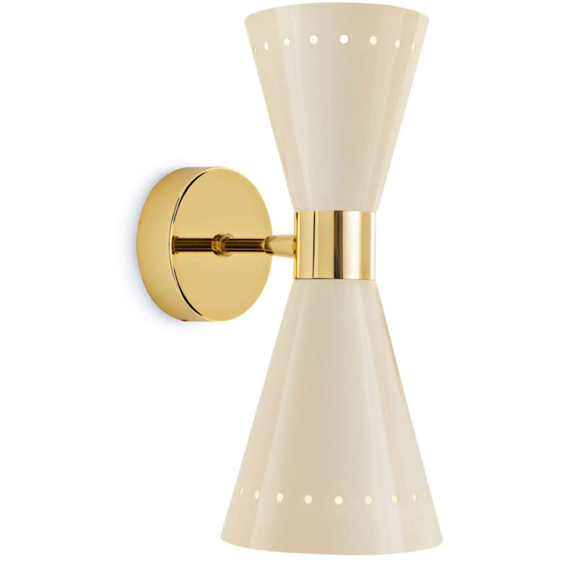 Megafono 2 Wandleuchte, Ivory