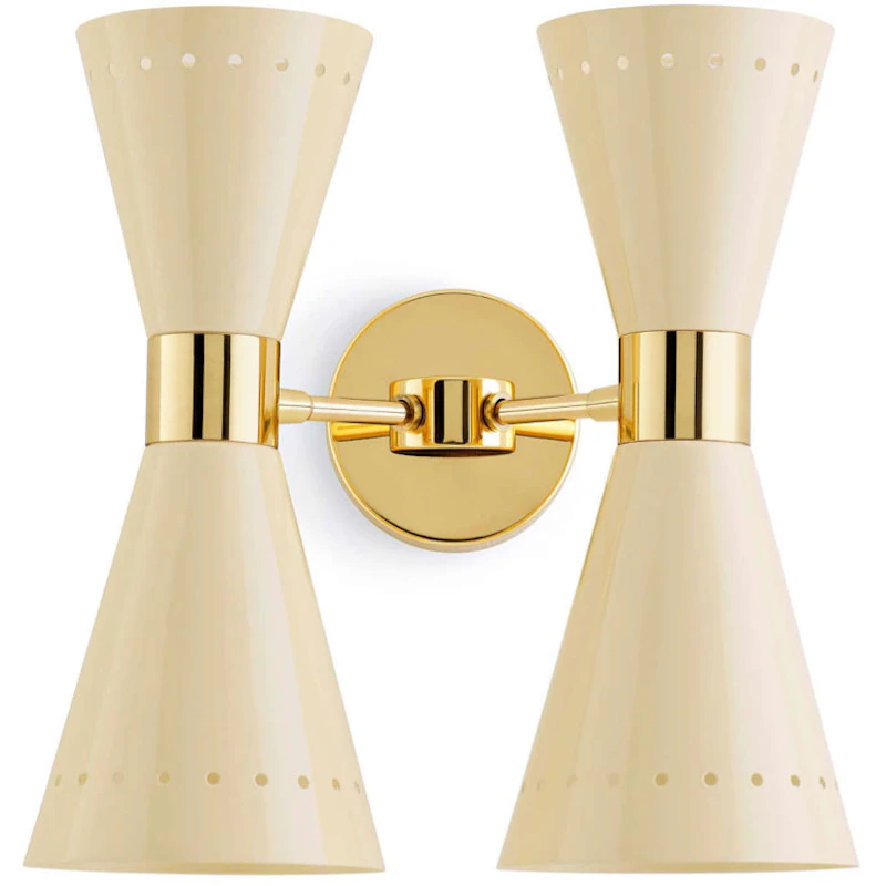 Megafono 4 Wandleuchte, Ivory