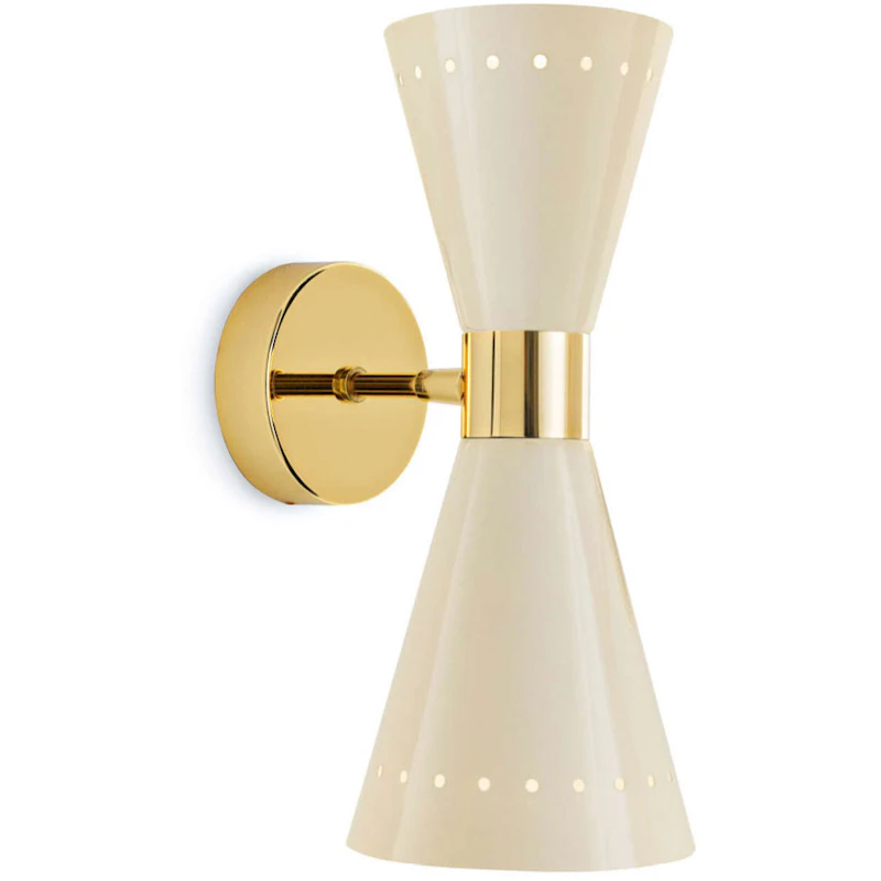 Megafono 2 Wandleuchte, Ivory