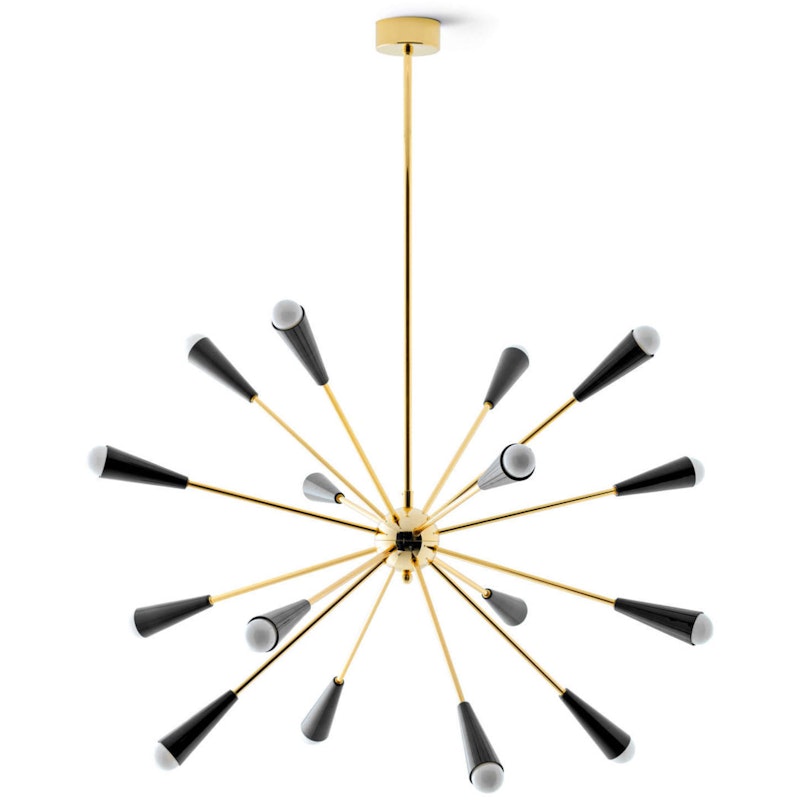 Sputnik Hängelampe, Schwarz