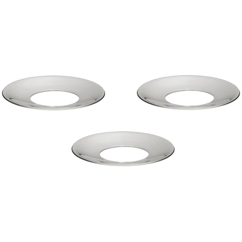 Kerzenring 3-er Set, Chrom