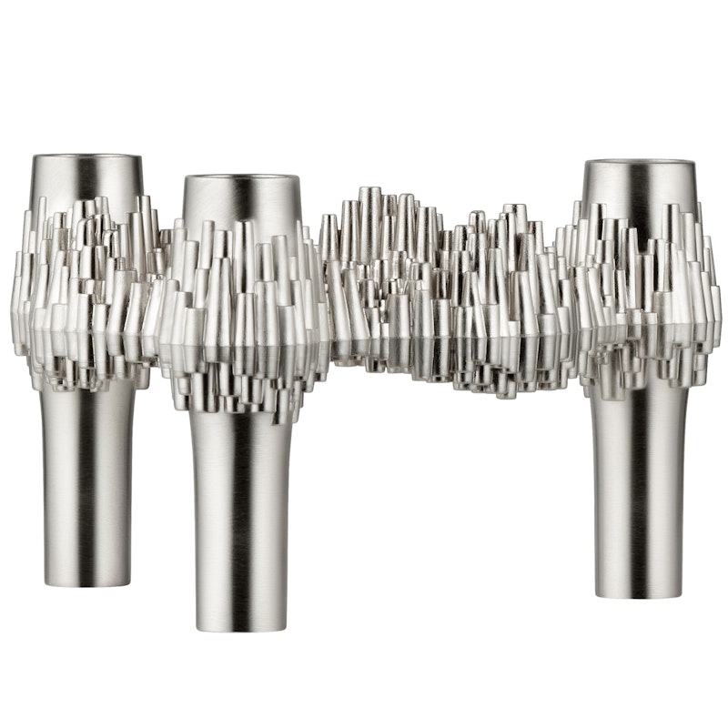 Quist Kerzenhalter, Brushed Chrome