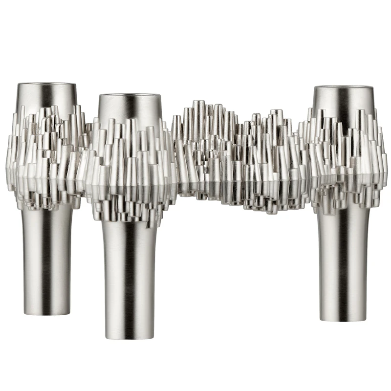 Quist Kerzenhalter, Brushed Chrome