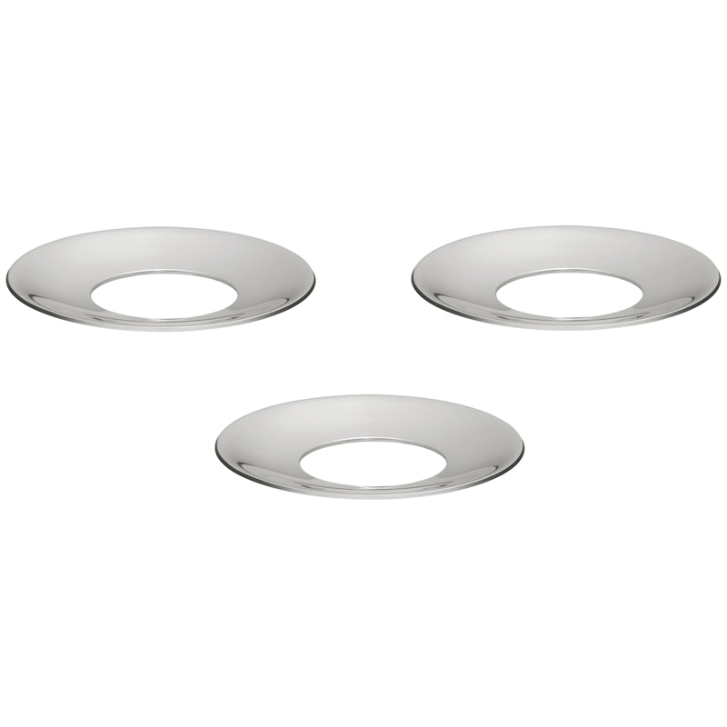 Kerzenring 3-er Set, Chrom