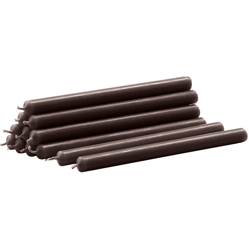 Stoff Nagel Kerze 12-er Set, Hazelnut