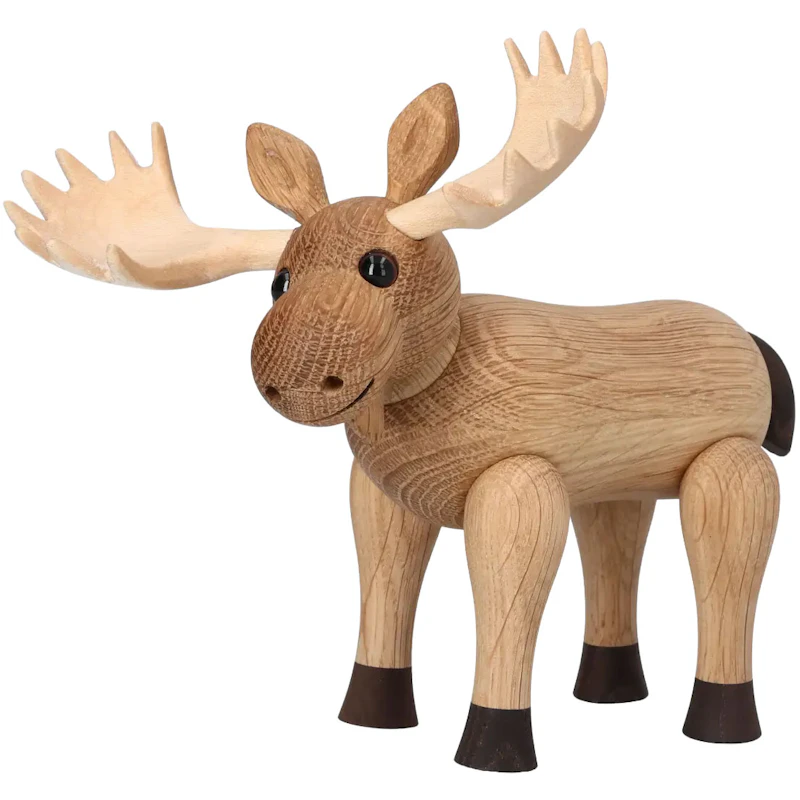 Harald Holzfigur Elch, 14 cm