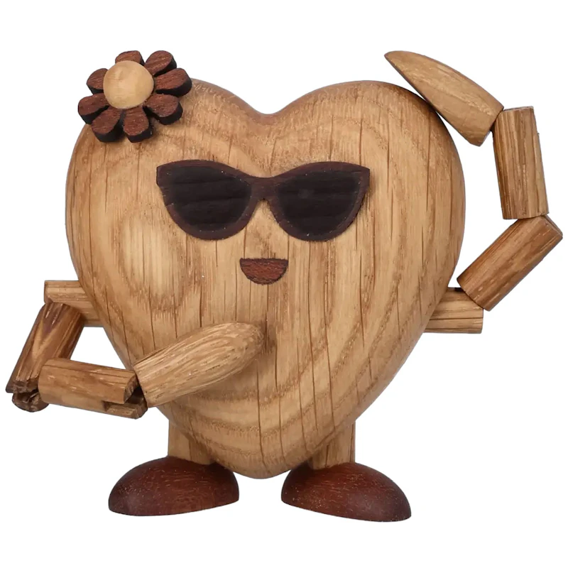 Holly Heart Holzfigur Herz, 8 cm