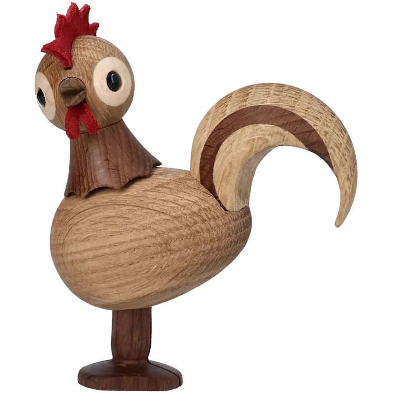 Rise Holzfigur Hahn, 10,5 cm
