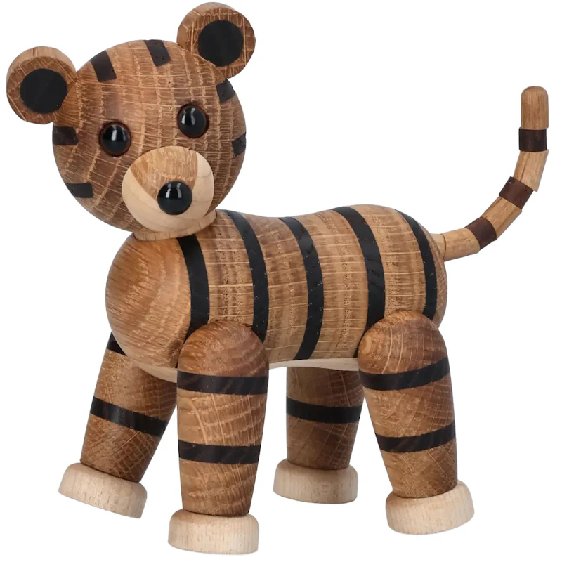 Shiva Holzfigur Tiger, 12 cm