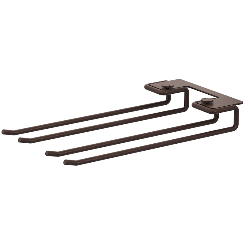 String Kleiderhänger Für Gläser 30 cm 2-er Set, Dunkelbraun