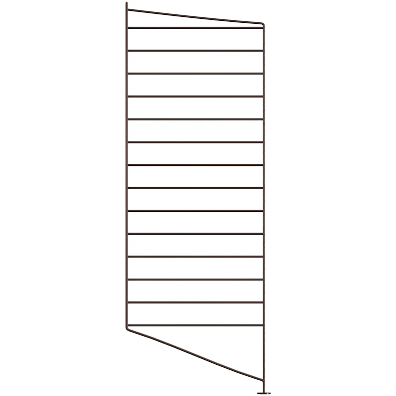 String Paneel Fußboden 30x85 cm 1-er Set, Dunkelbraun