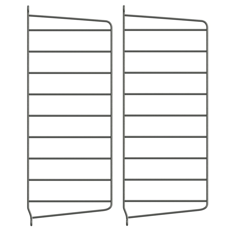 String Paneele 20x50 cm 2-er Set, Dunkelgrau