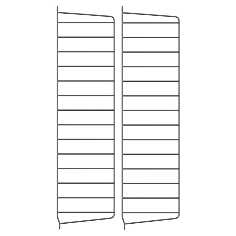 String Paneele 20x75 cm 2-er Set, Dunkelgrau