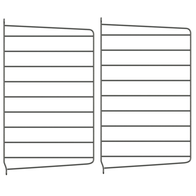 String Paneele 30x50 cm 2-er Set, Dunkelgrau