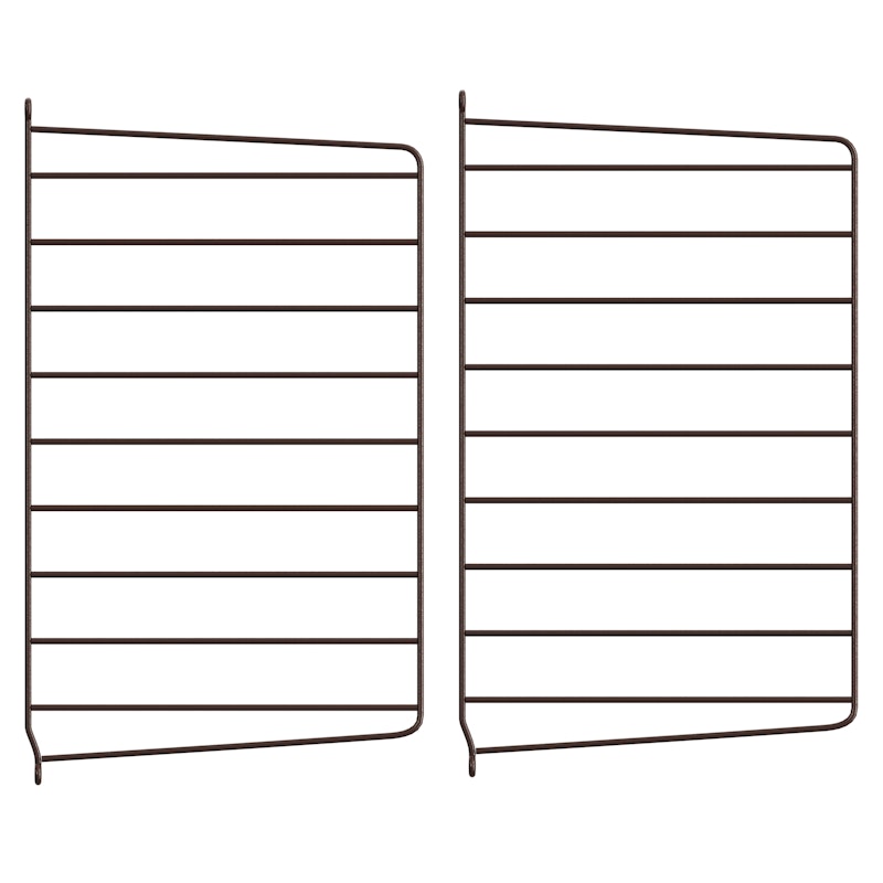 String Paneele 30x50 cm 2-er Set, Dunkelbraun