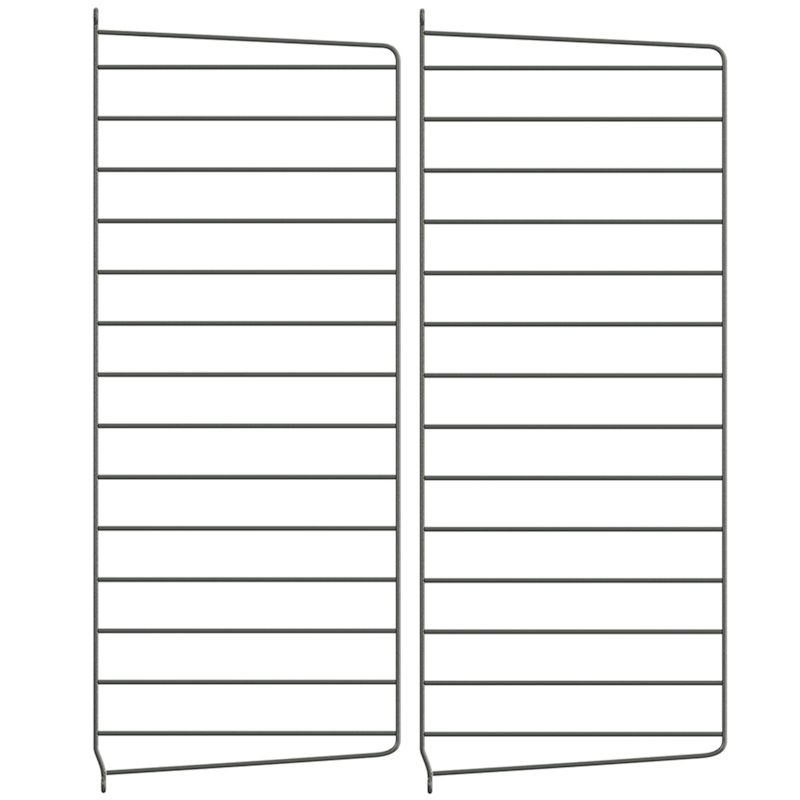 String Paneele 30x75 cm 2-er Set, Dunkelgrau