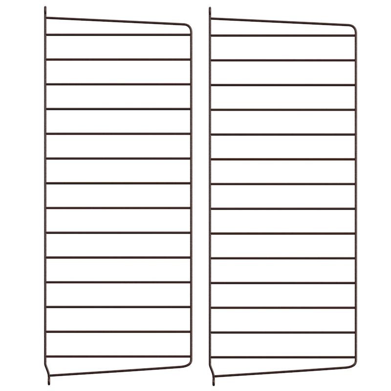 String Paneele 30x75 cm 2-er Set, Dunkelbraun