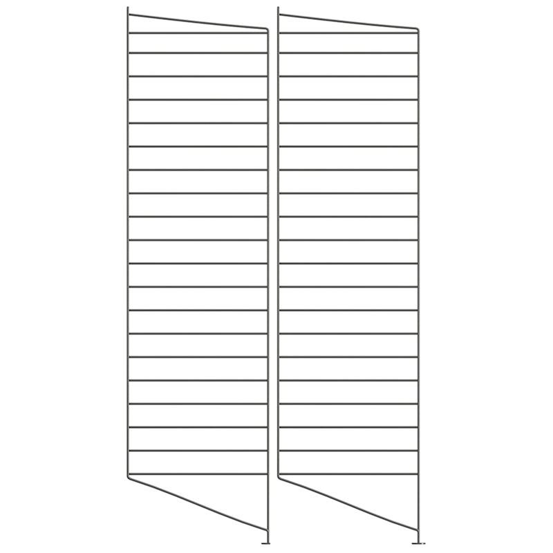String Paneele Fußboden 30x115 cm 2-er Set, Dunkelgrau