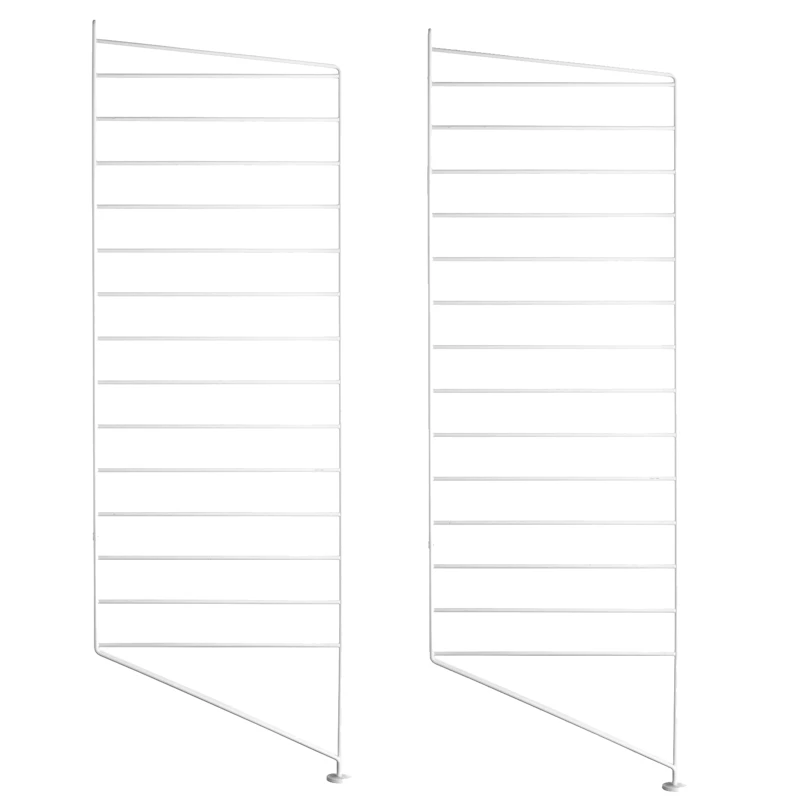 String Paneele Fußboden 30x115 cm 2-er Set, Weiß