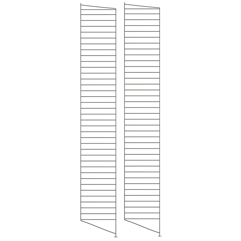 String Paneele Fußboden 30x200 cm 2-er Set, Dunkelgrau