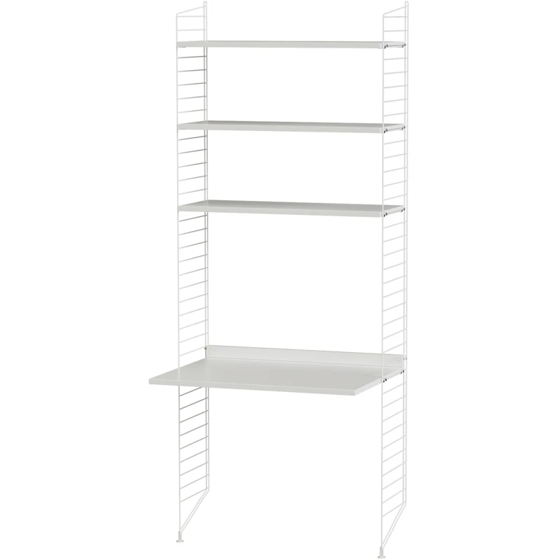 String Regal Kombination A Arbeitsplatz, Weiß