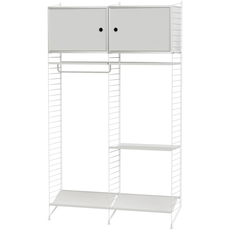 String Shelf Combination T Hall, White